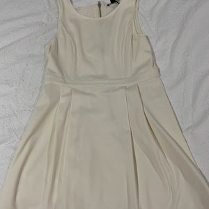 Brand new forever 21 short cream dress in a size large with mesh sheer back